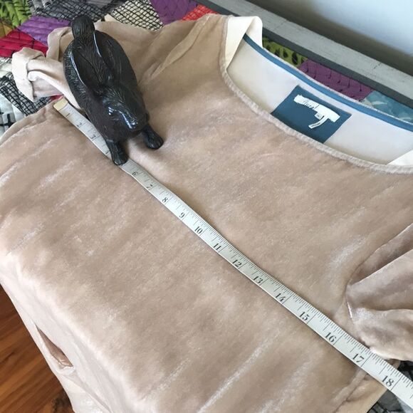 Anthropologie Floreat Crinkle Velvet Sheath Dress sz XS - Picture 7 of 11